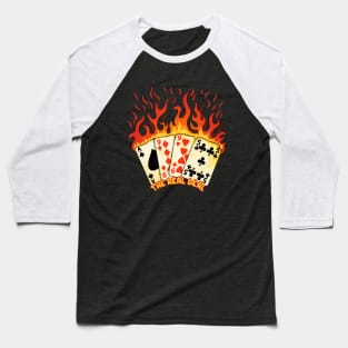 Born in 1995 - birthday burning cards Baseball T-Shirt